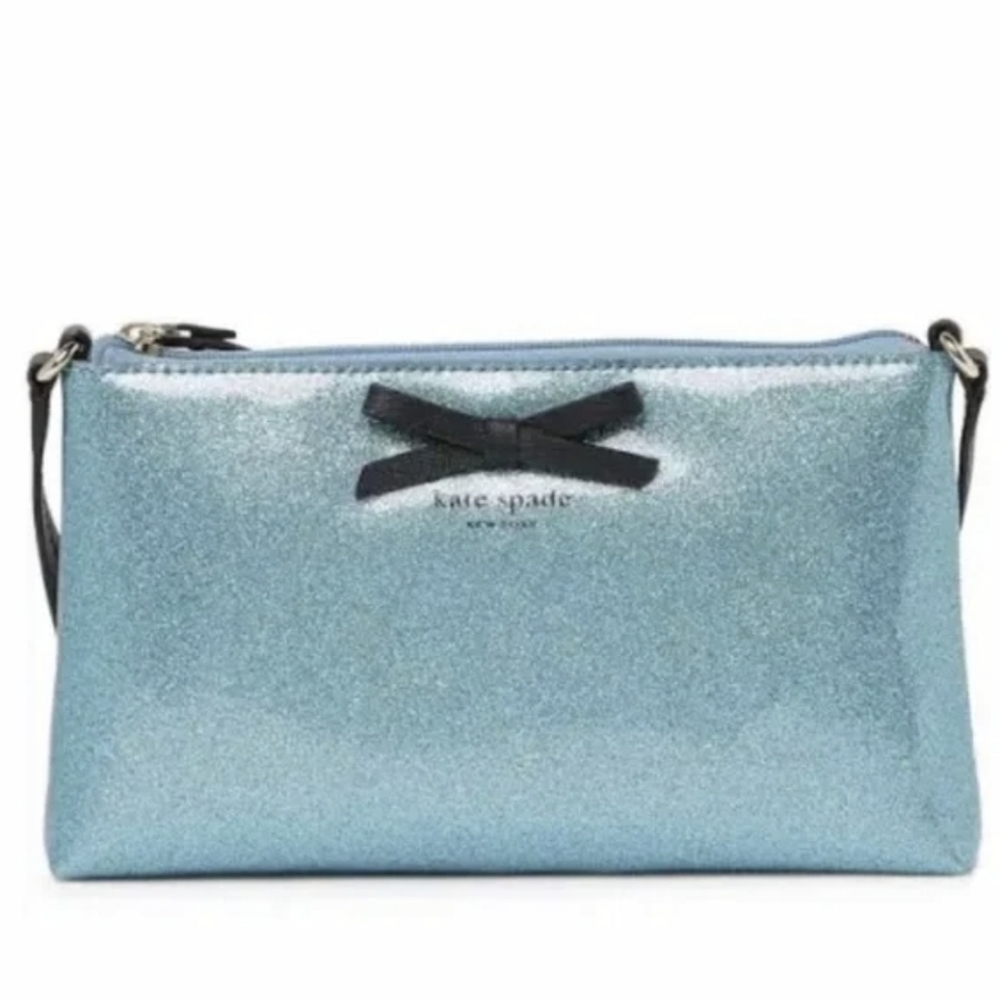 Kate Spade Blue Glitter Crossbody